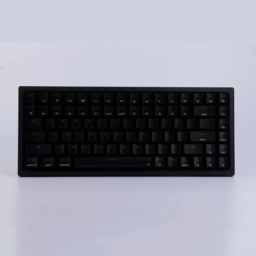 EPOMAKER AK84S - Optical Switches Black Aluminum/Plastic Frame / ABS Black Keycaps / Gateron Optical Black Switch