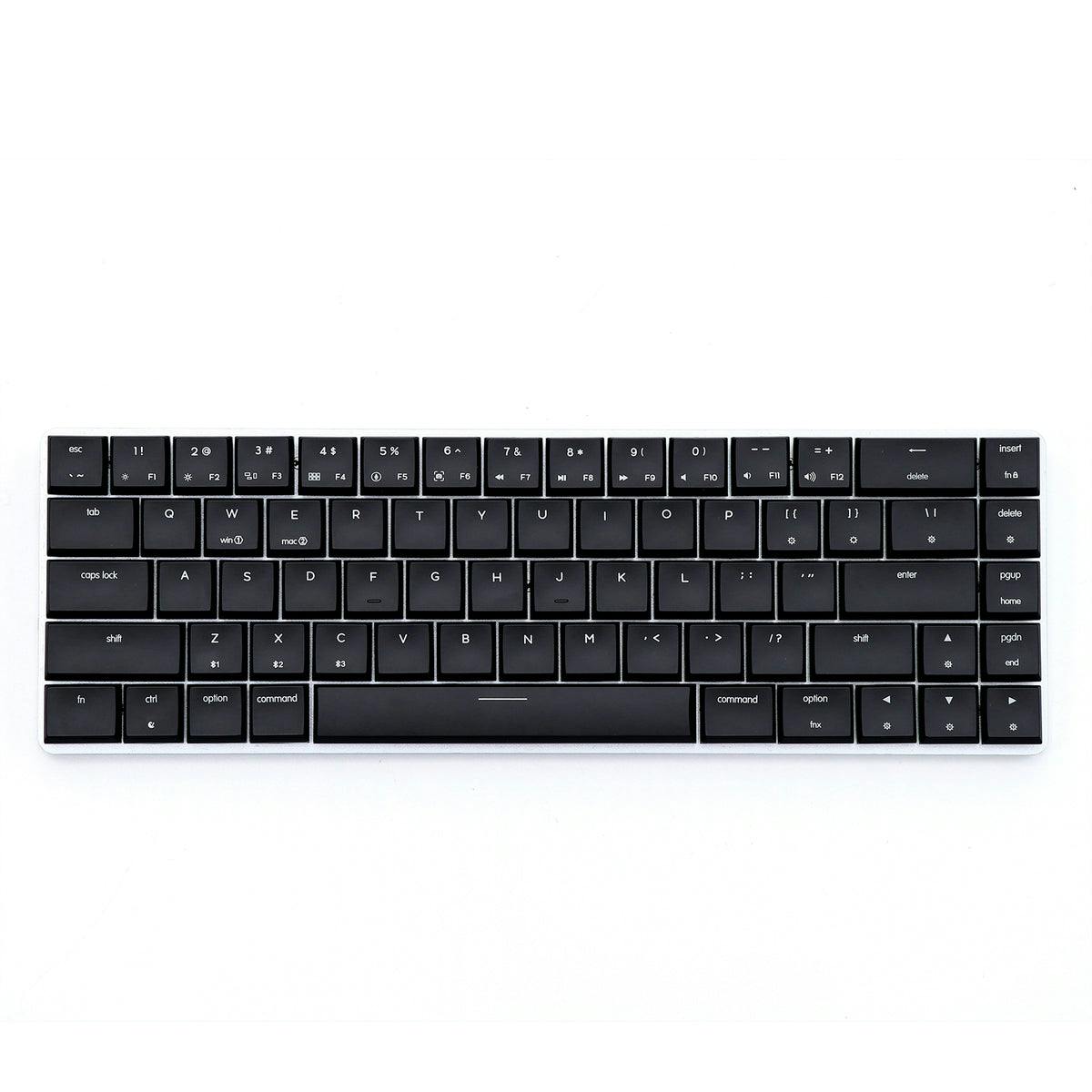 Epomaker NT68 Low Profile Mac Version / Black Keycaps with Black Case / Gateron Brown Switches