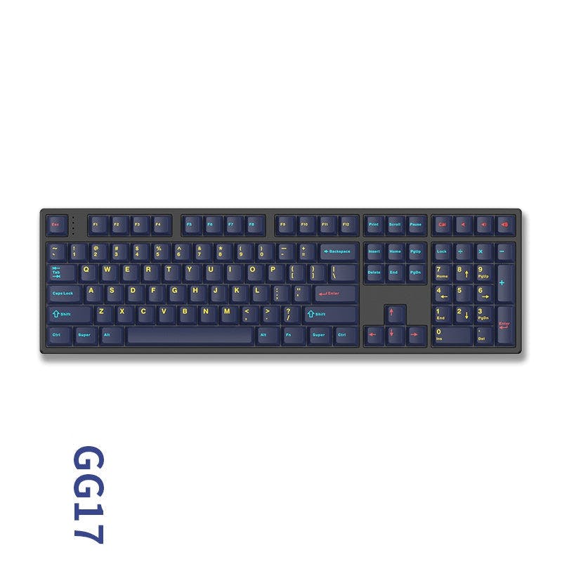 HELLOGANSS HS108T Mechanical Keyboard GG17-AA battery / Sliver Yuepo linear