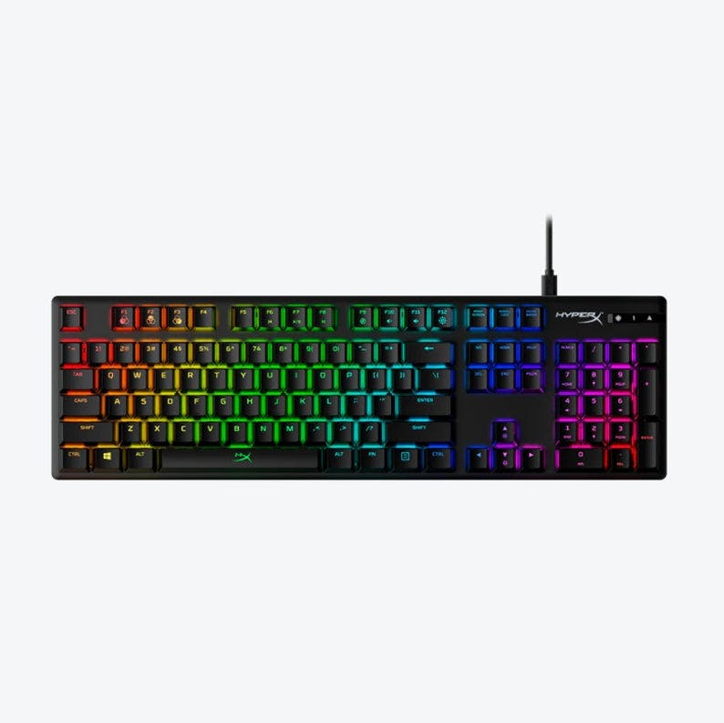 HyperX Origins RGB Alloy ABS Mechanical Keyboard 104keys / HyperX Red-Linear