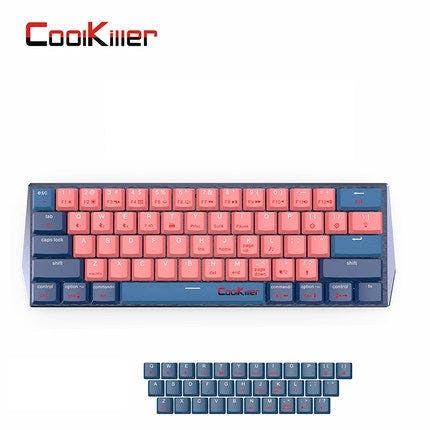 CoolKiller CK-178Mini RGB Low Profile Mechanical Keyboard CK-178Mini Blue 3 / Red switch