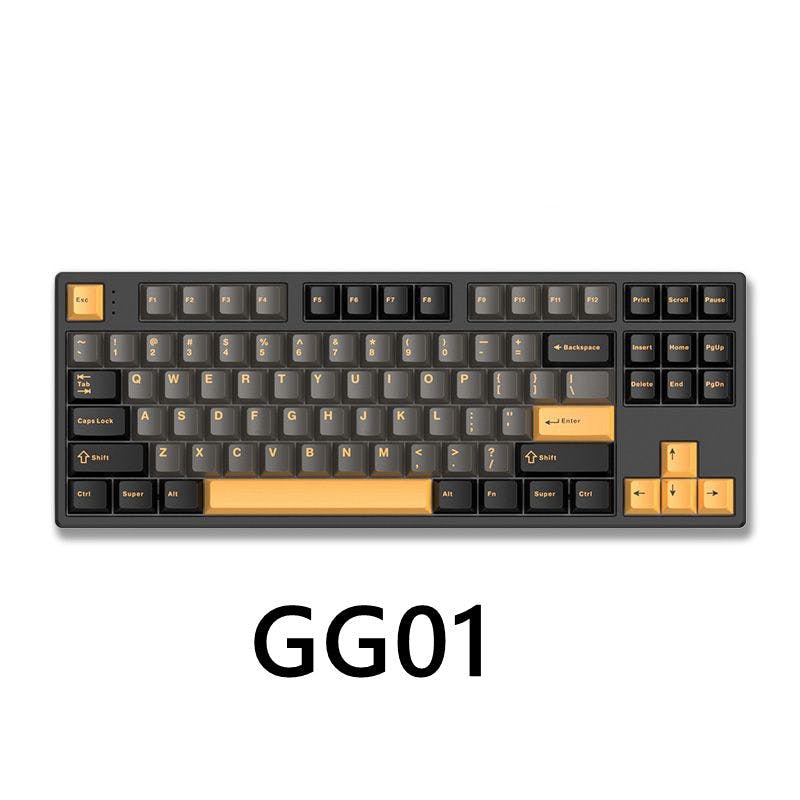 HELLOGANSS HS87T GG Series Mechanical Keyboard(AA Battery) GG-01 / TTC Speed Silver