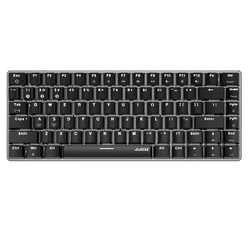 Ajazz AK33 Hot-swappable Mechanical Keyboard White / Wired - Single Color Backlit / Ajazz Red Linear