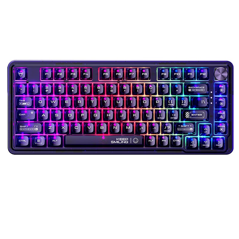 WhatGeek x Machenike K500F-B81 RGB Clear Mechanical Keyboard Clear White / White / GR Crystal Tactile