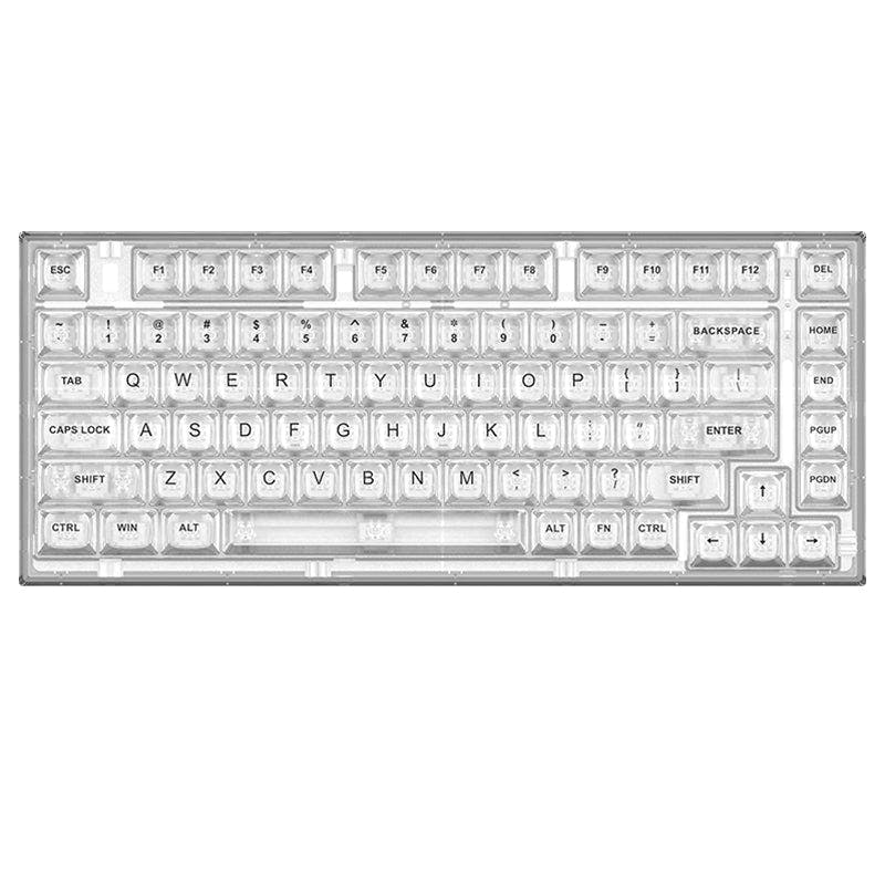 ACGAM Xinmeng X75 Transparent Wired Mechanical Keyboard White / Crystal White Clicky